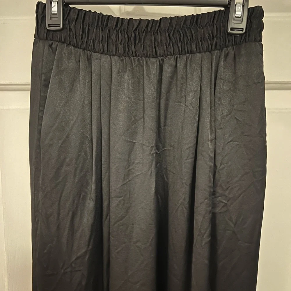 Wide Leg Black Vintage Pants size Medium